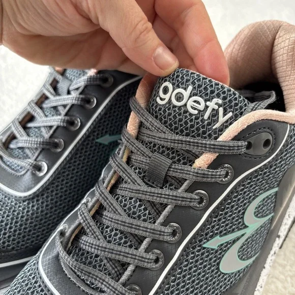 G-DEFY Womens 'Mighty Walk' Shoes Size 10.5 Gray/Pink Sneakers Comfort EUC - Picture 14 of 14